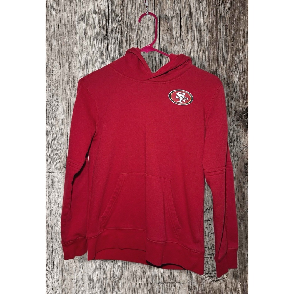 San Francisco 49ers Youth Medium  10/12 Red NFL Team Apparel Hoodie Sweatshirt